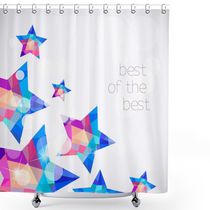 Personality  Stars Background Shower Curtains