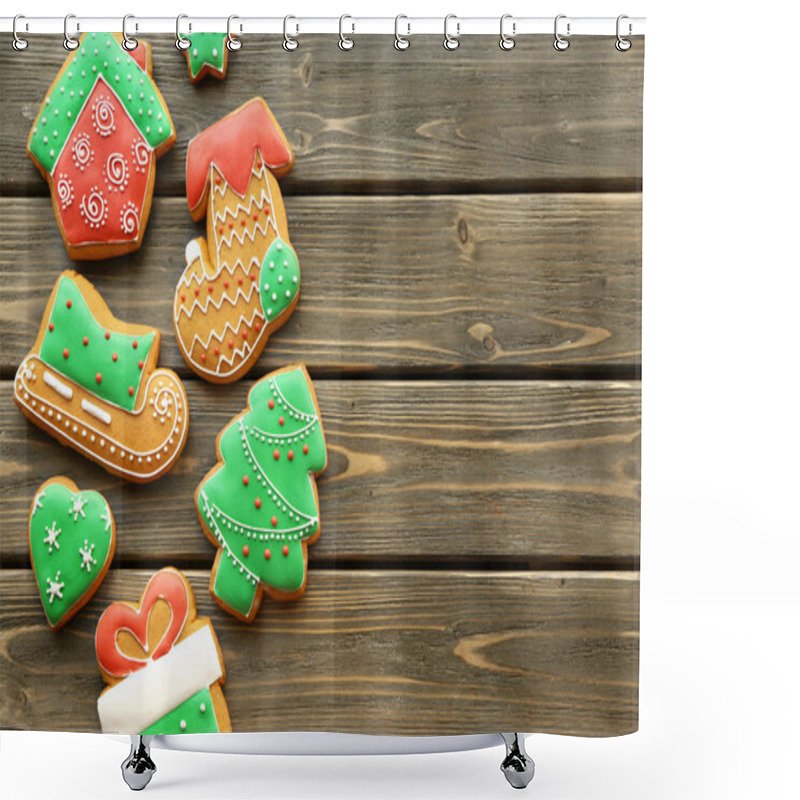 Personality  Tasty Gingerbread Cookies Shower Curtains