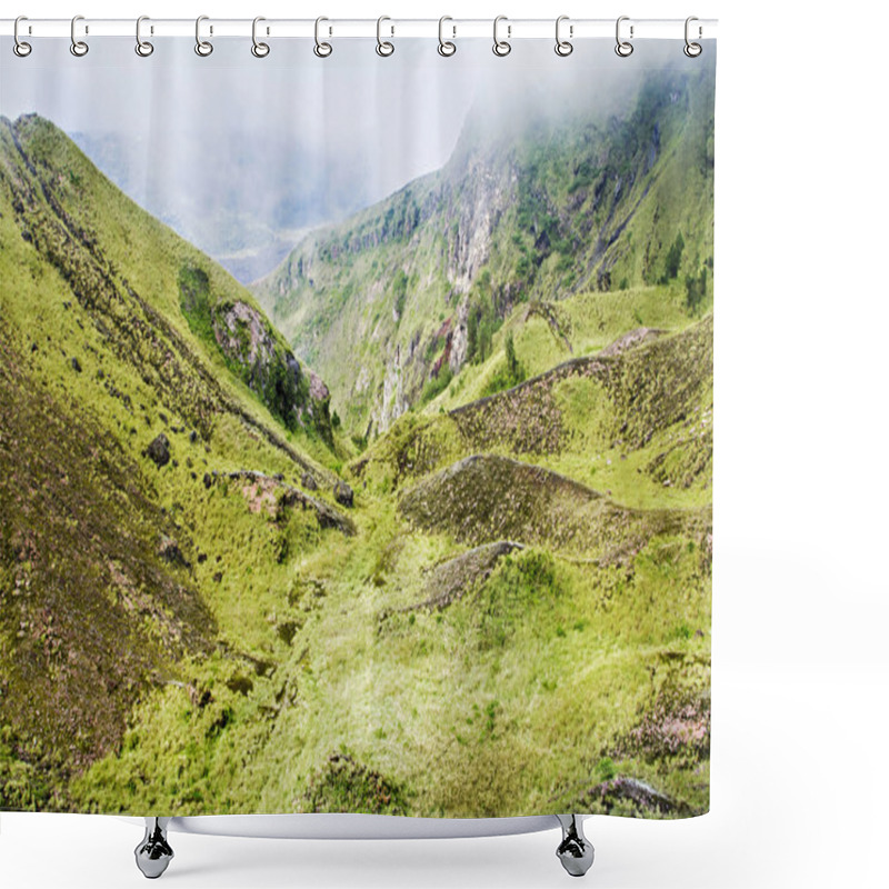 Personality  Inside Volcano Shower Curtains