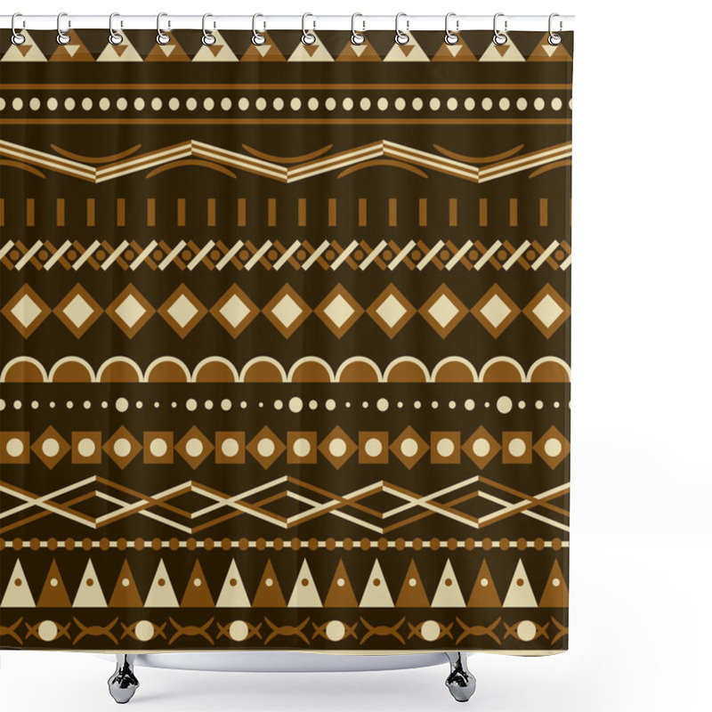 Personality  Geometry Vector Pattern. Triangle Seamless Ornament Shower Curtains