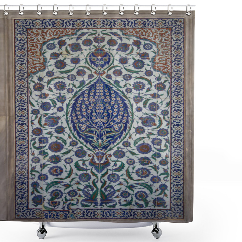 Personality  Ottoman Tiles Background Shower Curtains