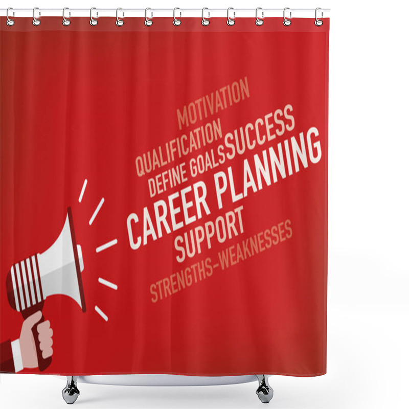 Personality  Career Planning Concept Shower Curtains