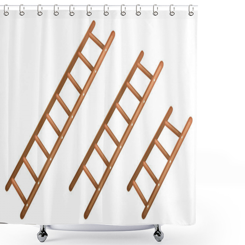 Personality  A Ladder Shower Curtains