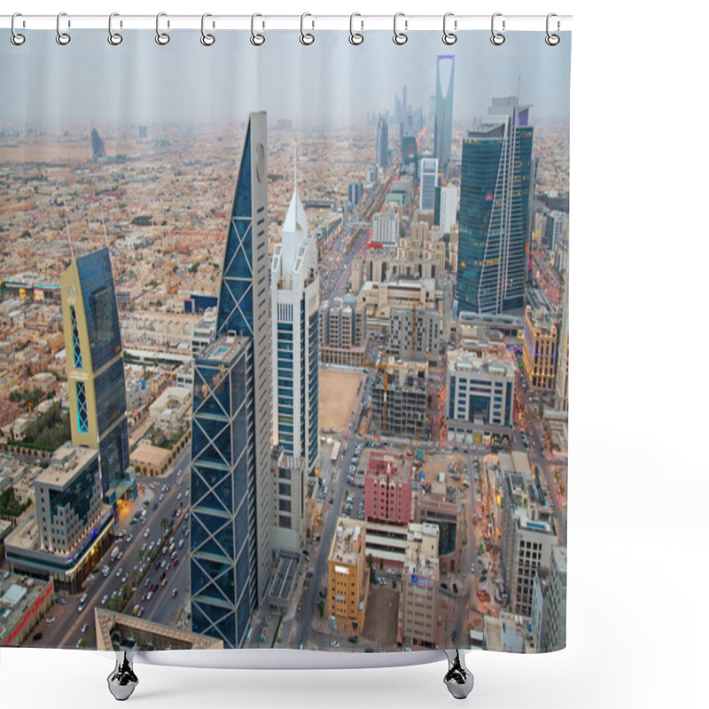 Personality  Riyadh Downtown City Shower Curtains