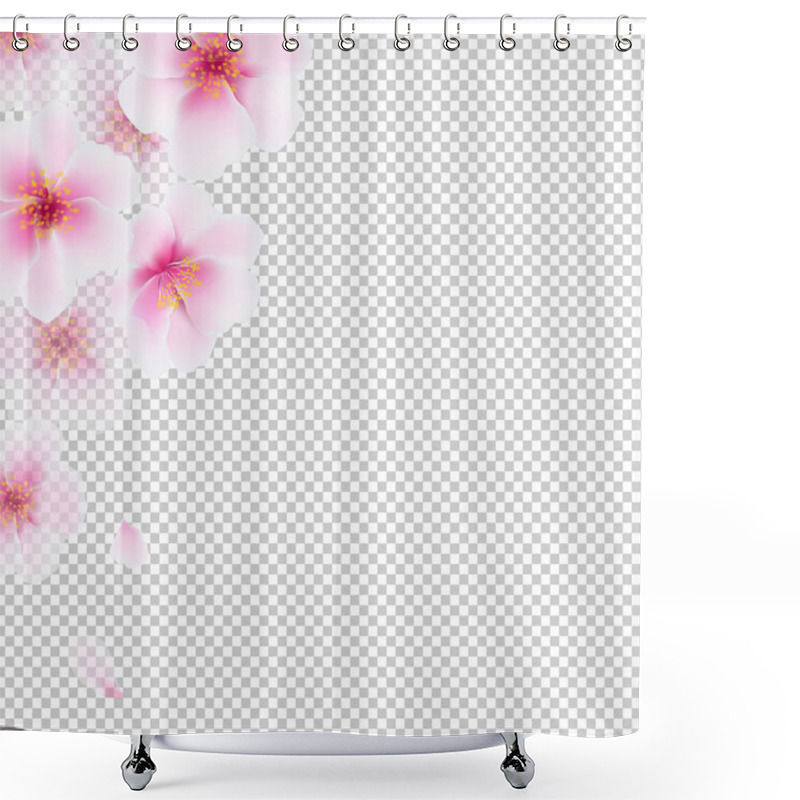 Personality  Beautiful Cherry Flowers  Shower Curtains