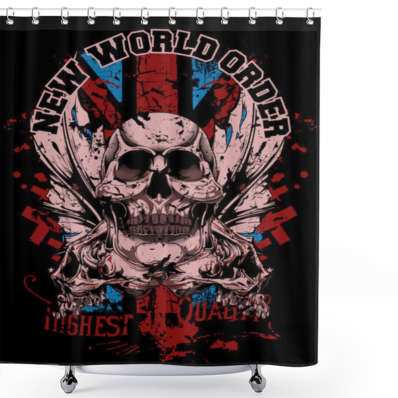 Personality  New World Order Shower Curtains