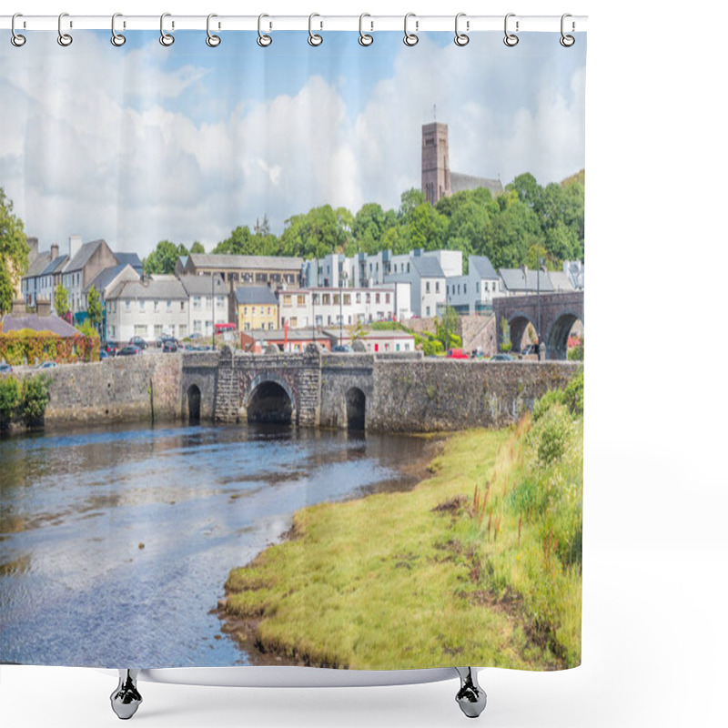 Personality  The Black Oak River And Newport, Ireland Shower Curtains