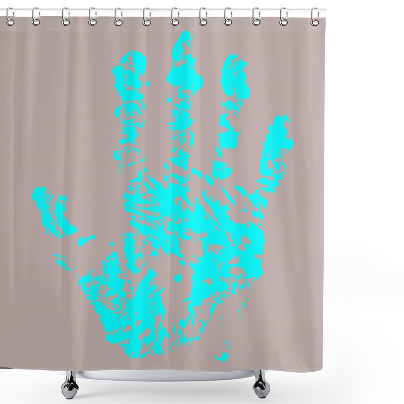 Personality  Bloody Hand Trace Shower Curtains