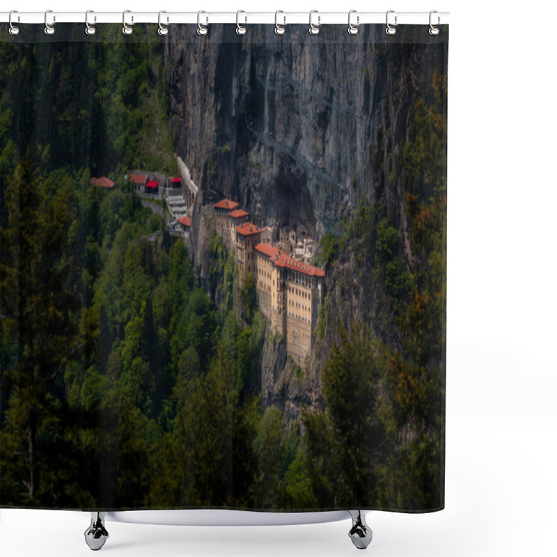 Personality  Sumela Monastery, A Greek Orthodox Wonder Located In Turkey's Picturesque Pontic Mountains Shower Curtains