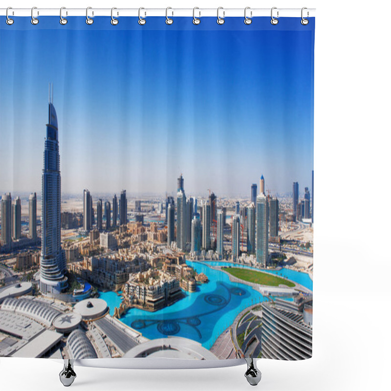 Personality  Downtown Dubai Is A Popular Place For Shopping And Sightseeing, Especially The Fountain Shower Curtains