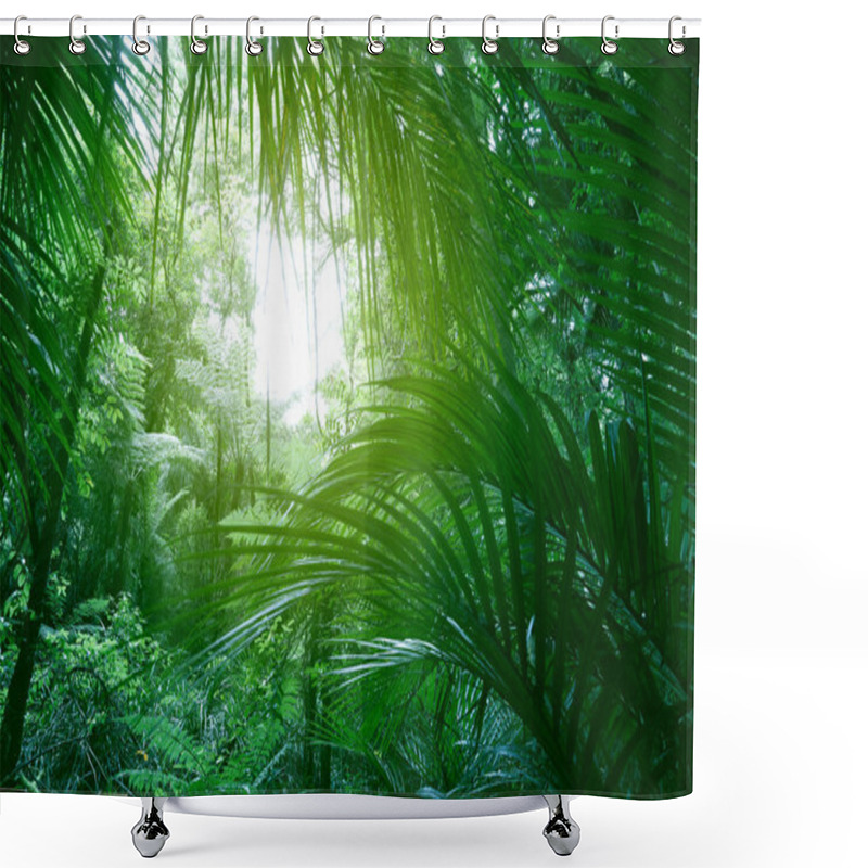 Personality  Canopy Of Jungle Shower Curtains