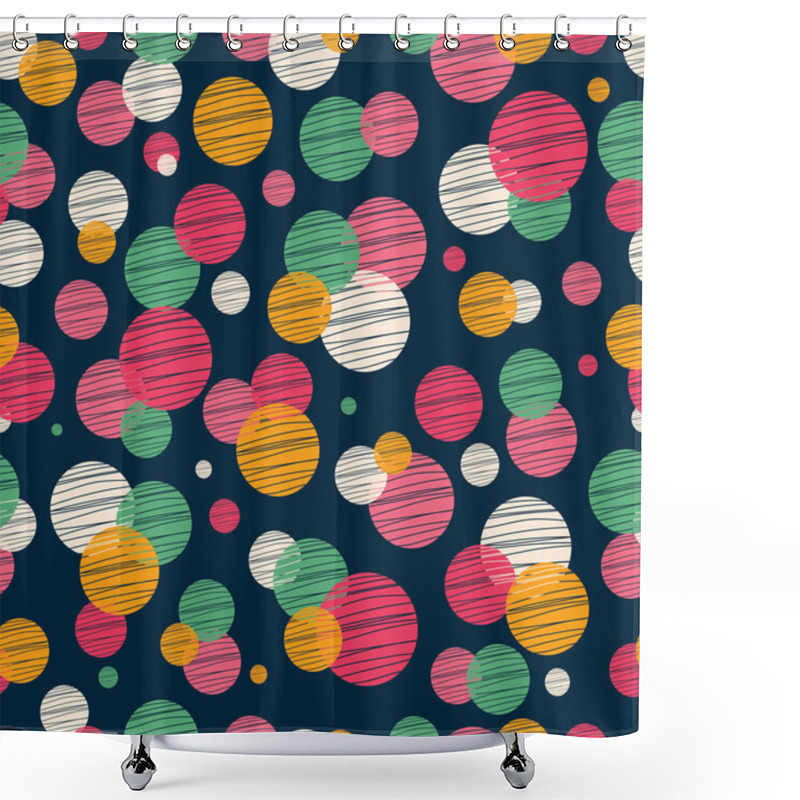 Personality  Polka Dots Pattern Shower Curtains