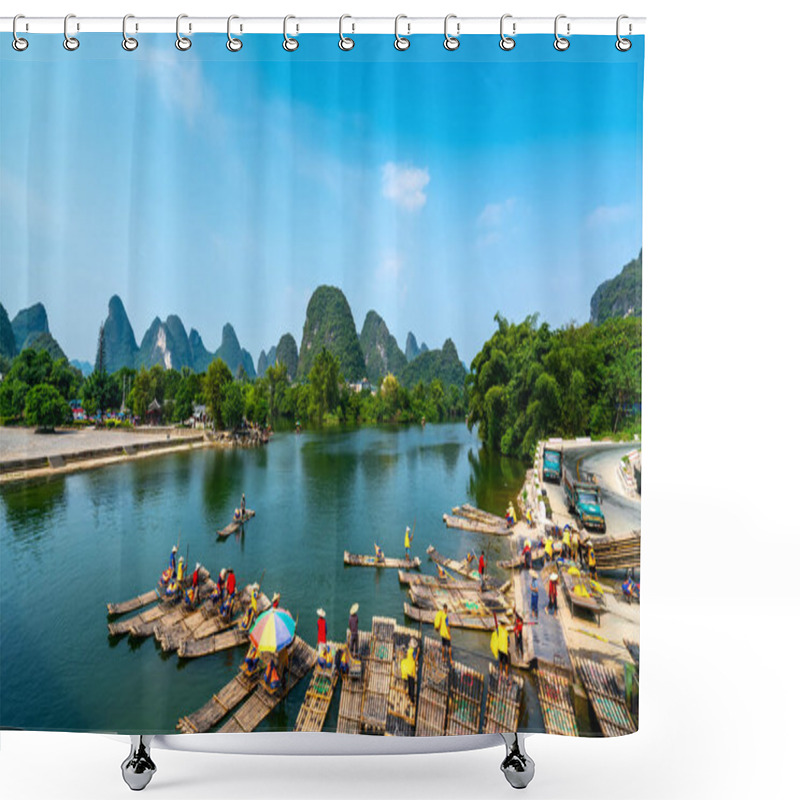 Personality  The Beautiful Landscape Scenery Of Guilin, Guangxi Shower Curtains