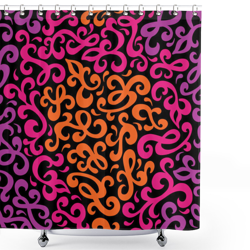 Personality  Curlicue Pattern Shower Curtains