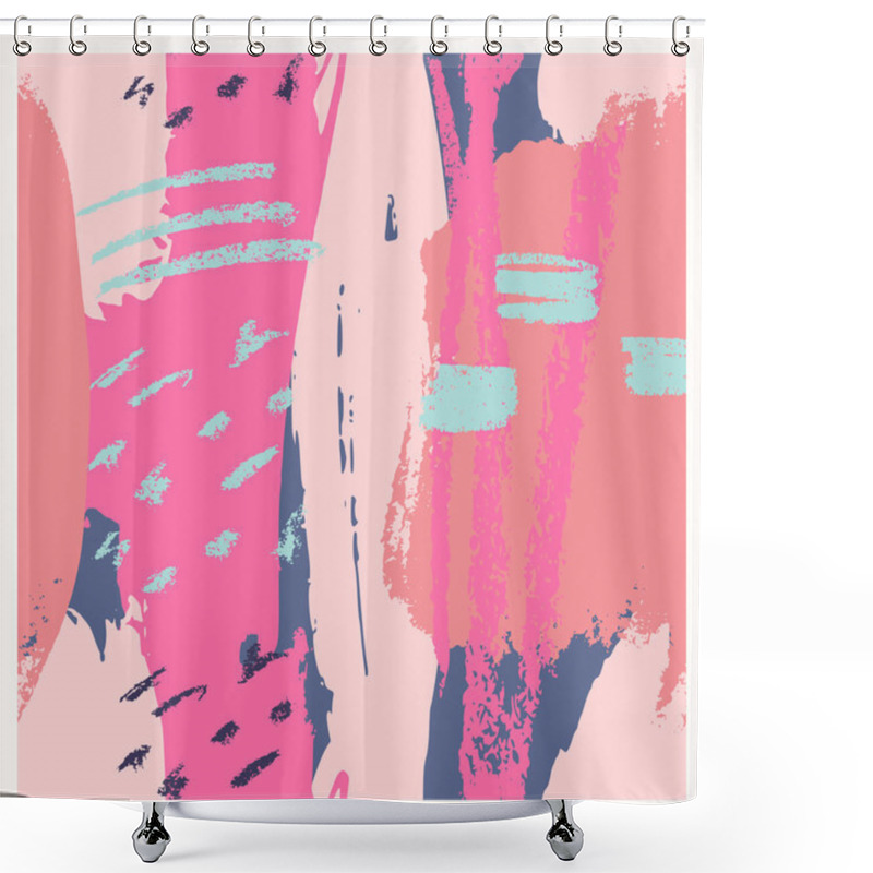 Personality  Hand Drawn Abstract Design Shower Curtains