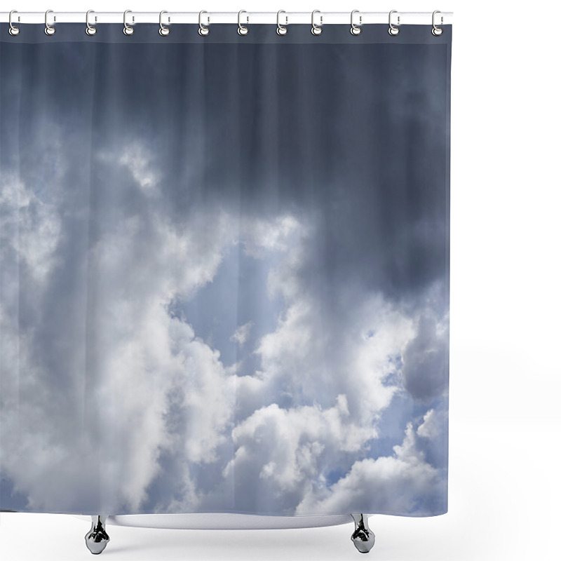 Personality  Sun Hidden Behind The Clouds Shower Curtains