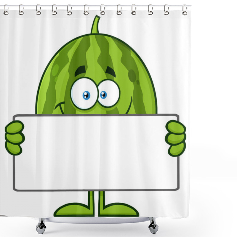 Personality  Watermelon Cartoon Character  Shower Curtains