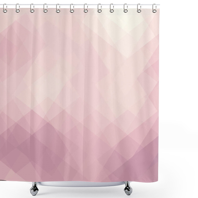 Personality  Geometric Abstract Pattern In Low Poly Style. Shower Curtains