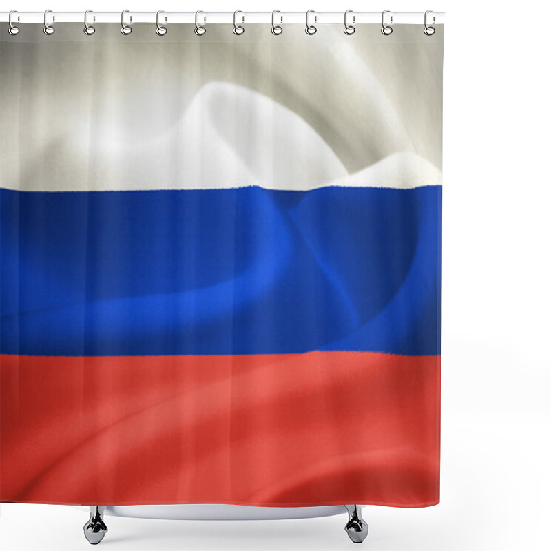 Personality  Flag Of Russia Shower Curtains