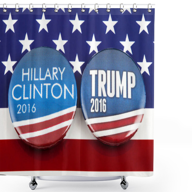 Personality  Clinton V Trump US Election Shower Curtains