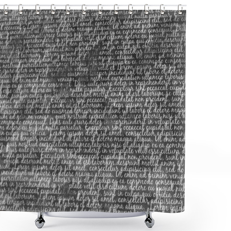 Personality  Typography Background Texture Shower Curtains