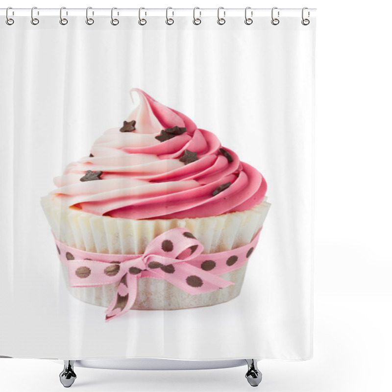 Personality  Pink Cupcake Shower Curtains