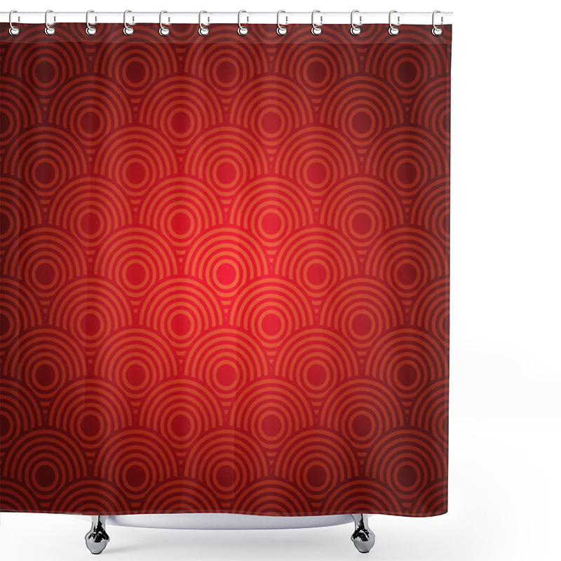 Personality  Chinese New Year Background Pattern. Vector Illustration. Shower Curtains