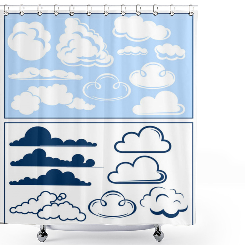 Personality  Clouds Shower Curtains