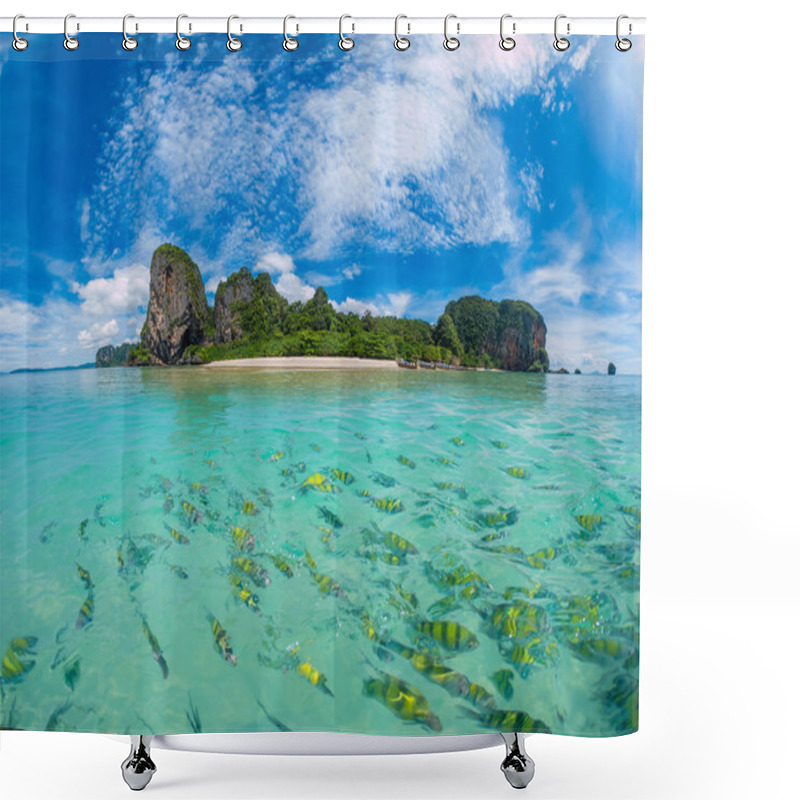 Personality  Poda Beach In Krabi Thailand Shower Curtains