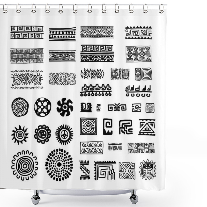 Personality  Ethnic Handmade Ornament For Your Design Shower Curtains