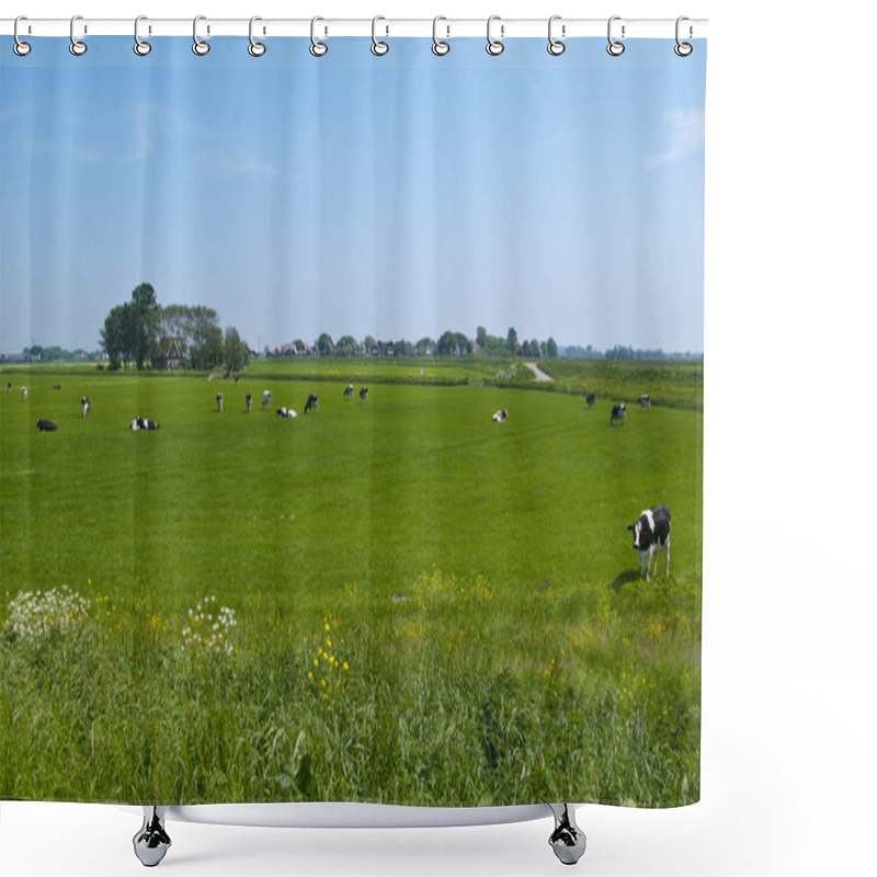 Personality  Dutch Landscape With Cows Shower Curtains