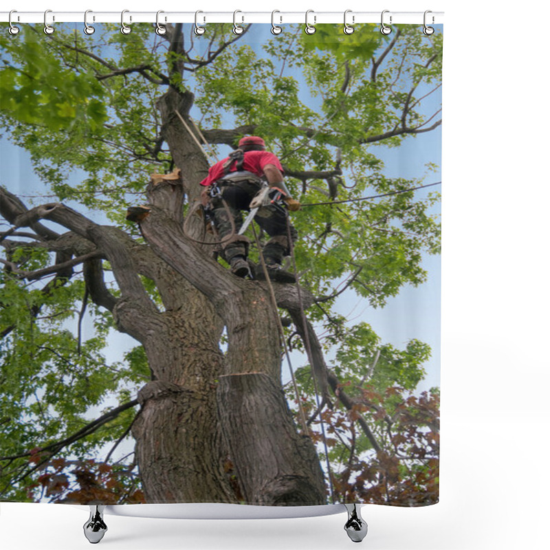 Personality  Tree Surgeon Shower Curtains