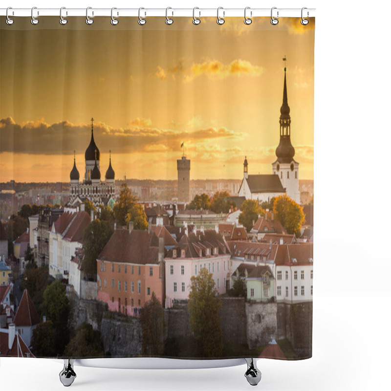 Personality  Old City In Tallinn Shower Curtains