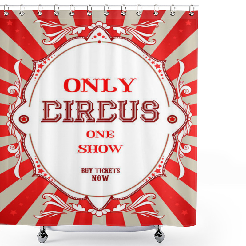 Personality  Circus Holiday Template Shower Curtains