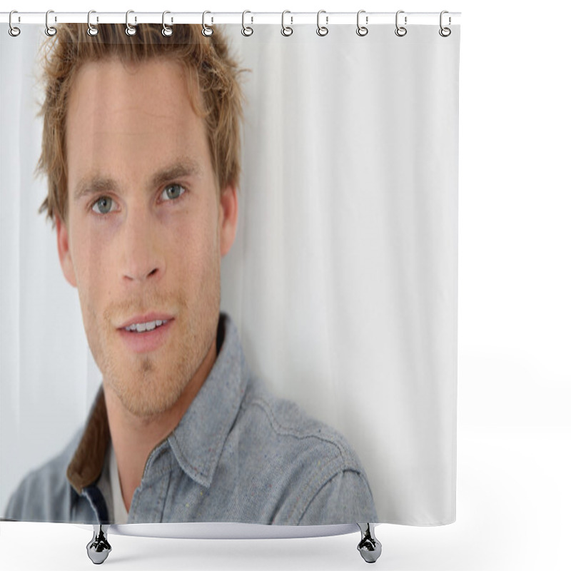 Personality  Trendy Handsome Guy Shower Curtains