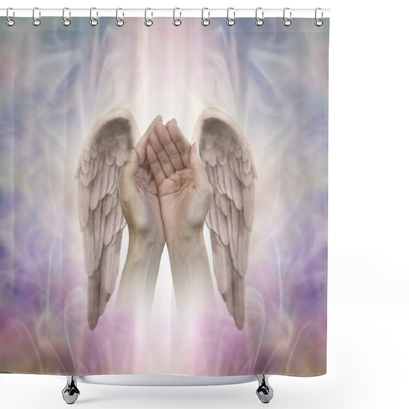 Personality  Angelic Helping Hands  Shower Curtains