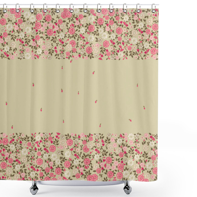 Personality  Floral Card Shower Curtains