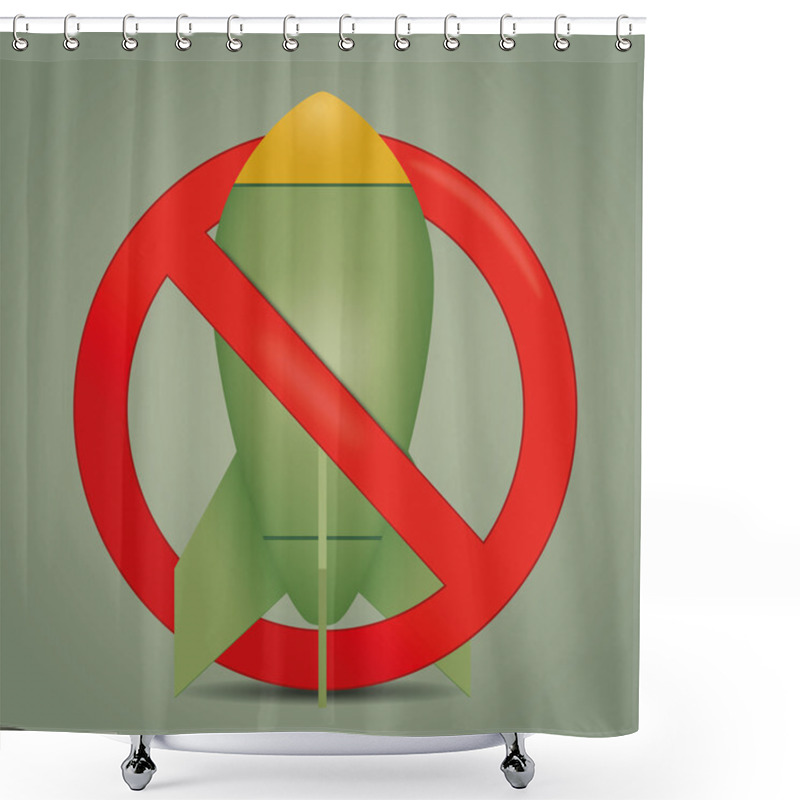 Personality  Bomb Icon Shower Curtains