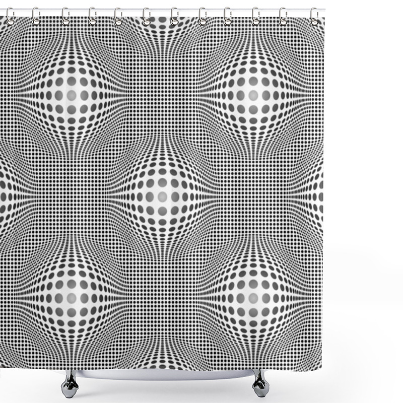 Personality  Rounded Seamless Shower Curtains