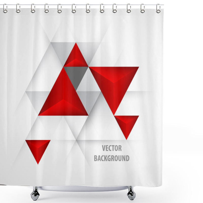 Personality  Abstract Triangular Background Shower Curtains