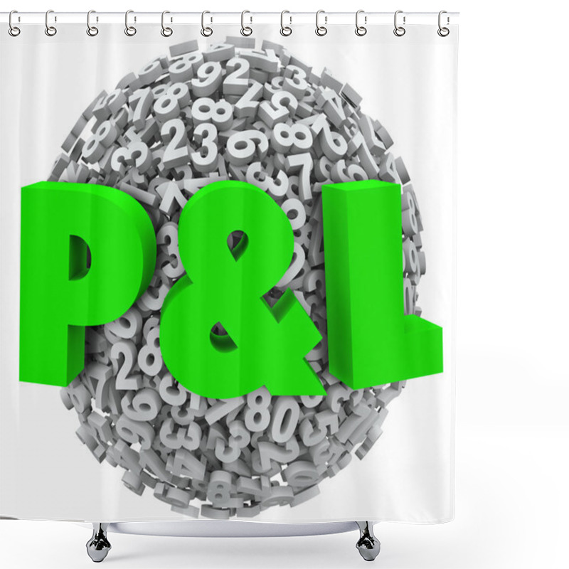 Personality  P And L Letters On A Ball Or Sphere Shower Curtains