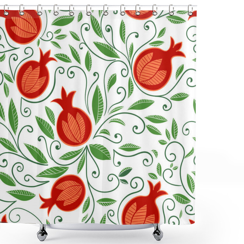 Personality  Pomegranate Seamless Pattern Shower Curtains