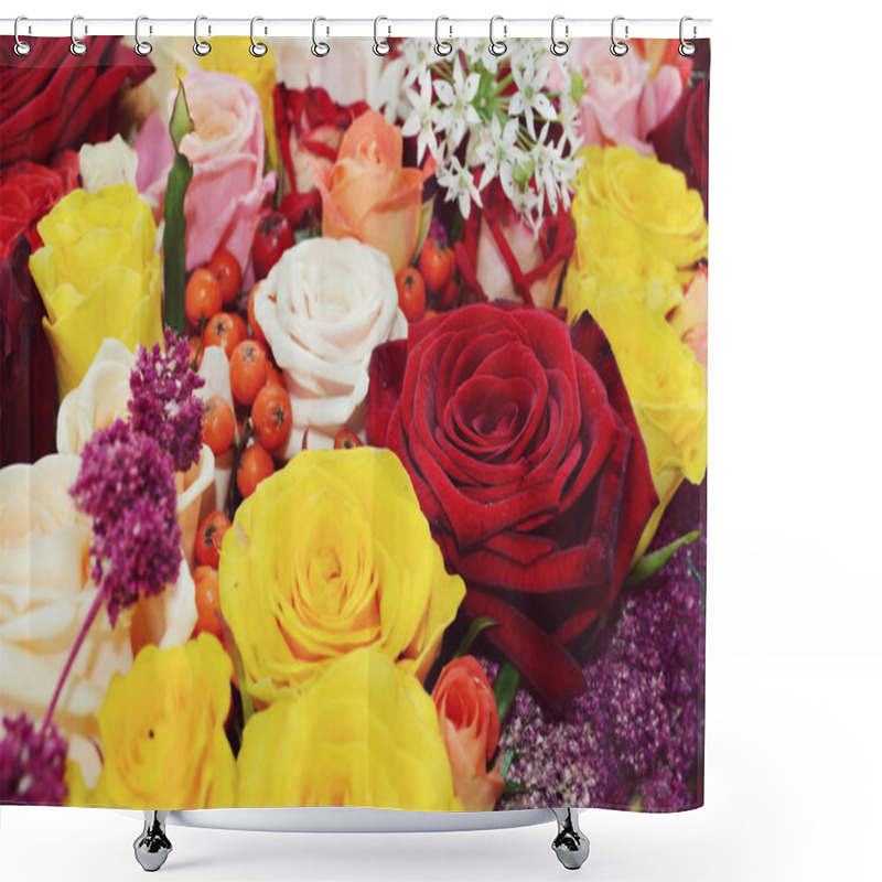 Personality  Wedding Floristry Shower Curtains