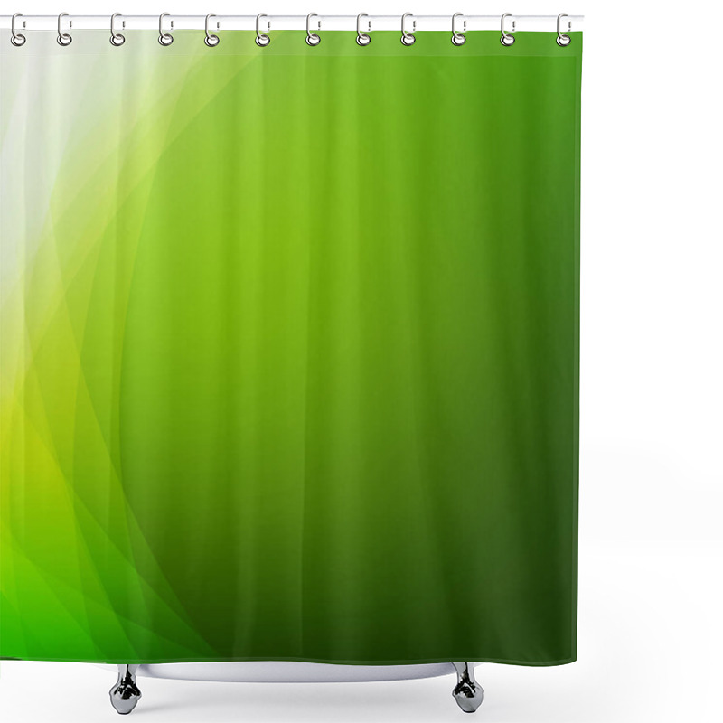 Personality  Green Background With Line With Gradient Mesh, Vector Illustration Shower Curtains