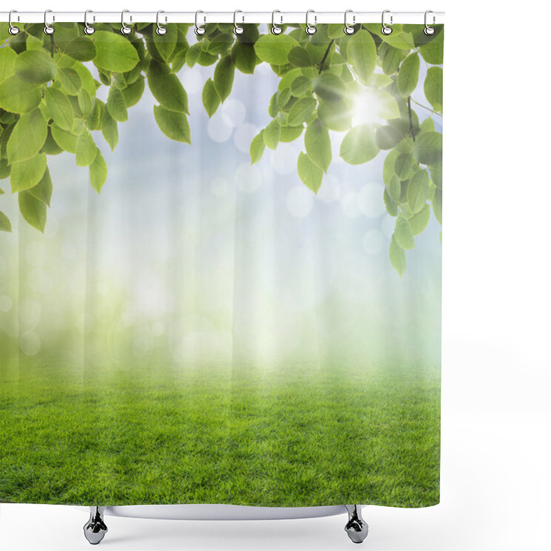 Personality  Abstract Spring Background  Shower Curtains