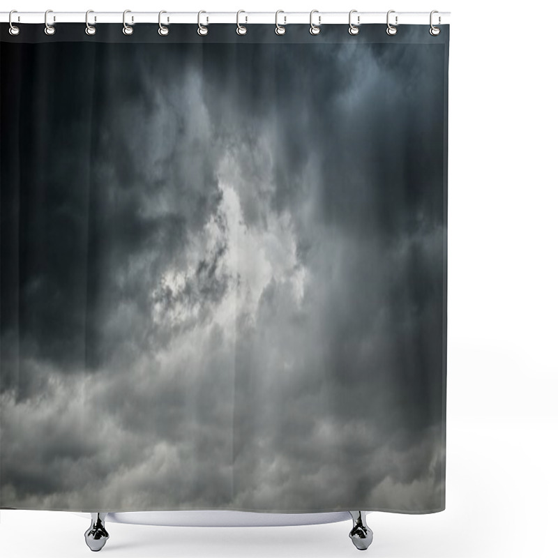 Personality  Dark Stormy Sky Shower Curtains