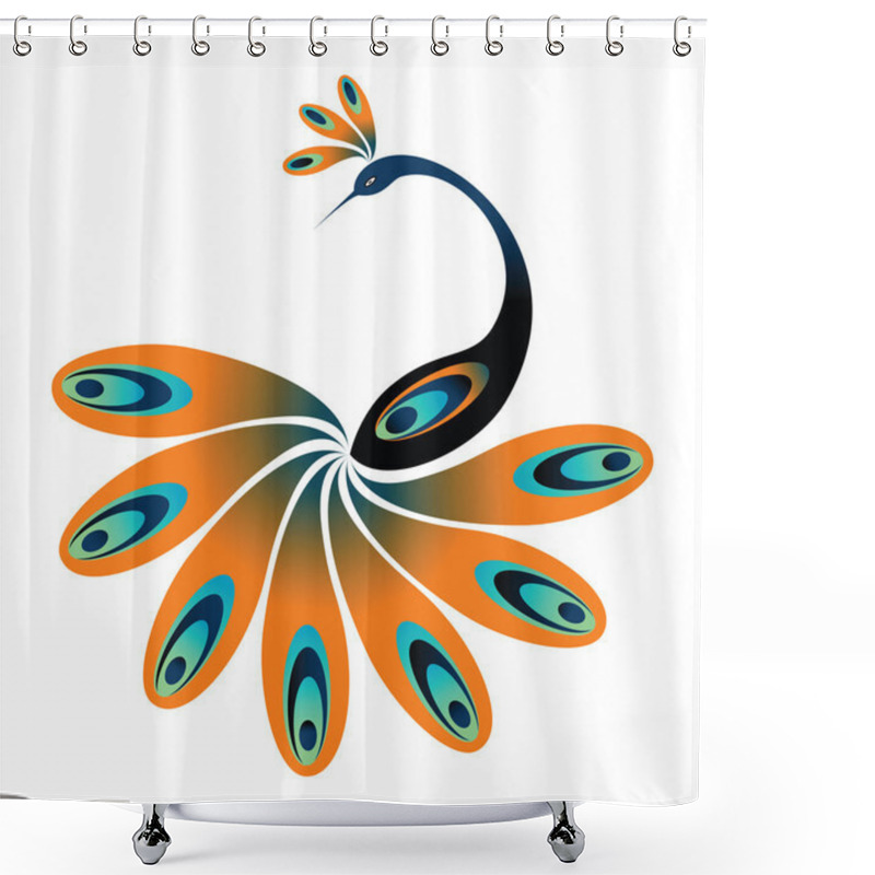 Personality  Peacock. Shower Curtains