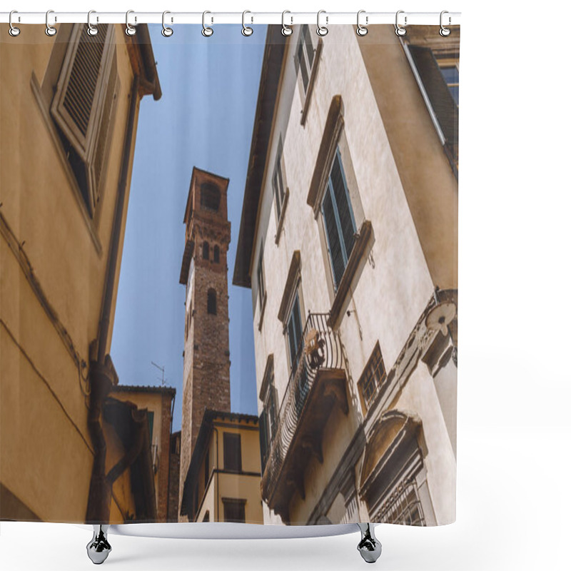 Personality  Narrow Street In Ancient European City, Pisa, Italy  Shower Curtains