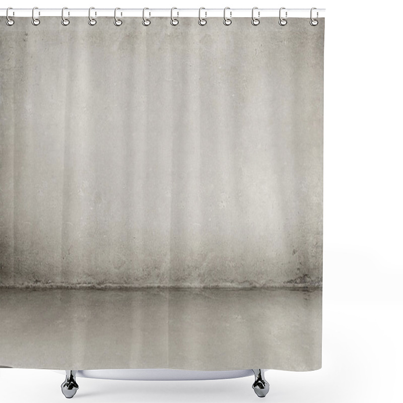 Personality  Grunge Background - Interior Concrete Wall And Floor Shower Curtains