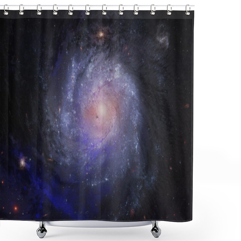 Personality  Far Spiral Galaxy Shower Curtains